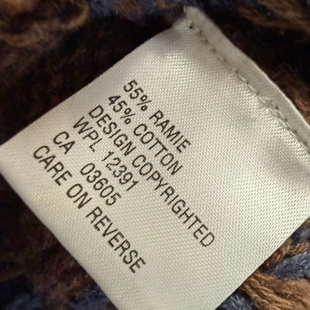 Vintage Northern Isles Women L Cardigan Sweater Forest Cabin Tree Winter Knit - Picture 10 of 13